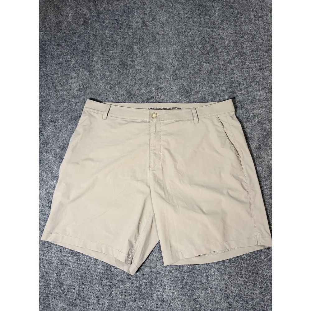 Rhone Shorts Mens 38 Beige Performance Stretch Chino 8 Inseam Travel Casual